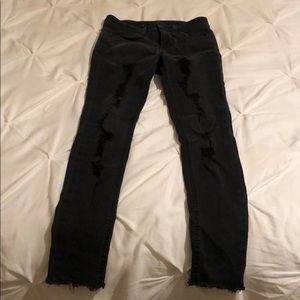 Joes Jeans Black Destroyed